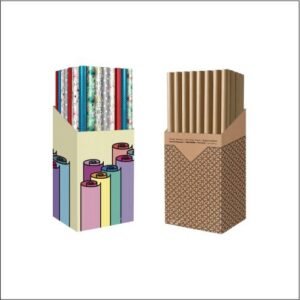 Rollitos de papel de regalo por cajas