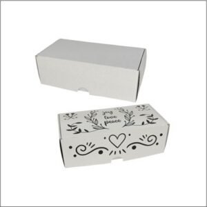 Cajita de cartón Reversible por pack de 100 uds